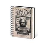 Notebook A5 Sirius Black Wanted