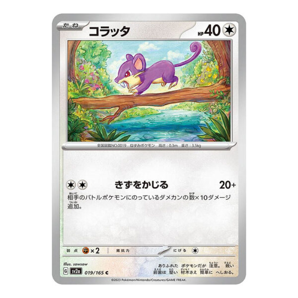 019-165 Rattata Comune (JP) - MINT