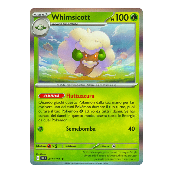 015-162 Whimsicott (Rara) Holo - MINT