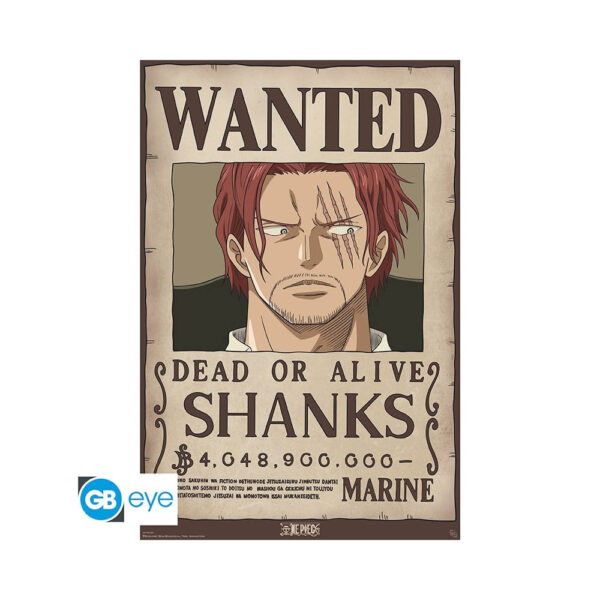 One Piece - Poster Wanted Shanks (91,5x61cm)