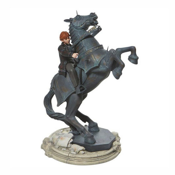 Harry Potter - Statuetta Ron Weasley sul Cavallo (32cm)