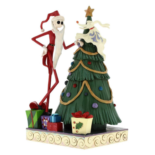 Nightmare Before Christmas - Jack & Zero con Albero di Natale - Disney Traditions