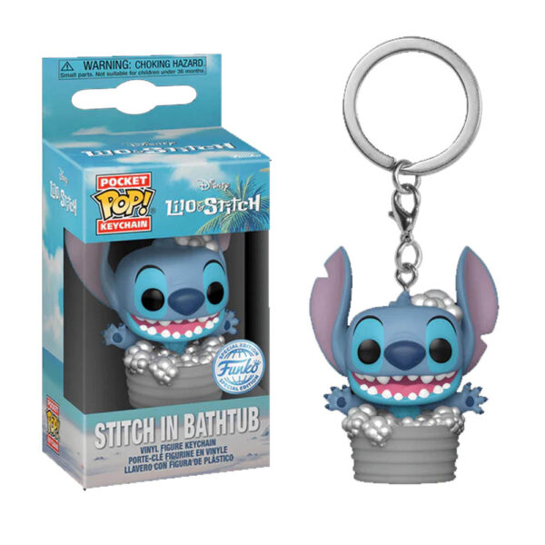 Pocket POP! Keychain Lilo & Stitch - Stitch in Bathtub