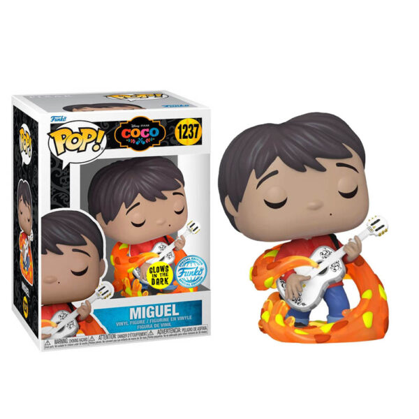 Funko POP! Disney Coco - 1237 Miguel with Guitar (Glow in the Dark)